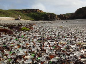 The real glass beach